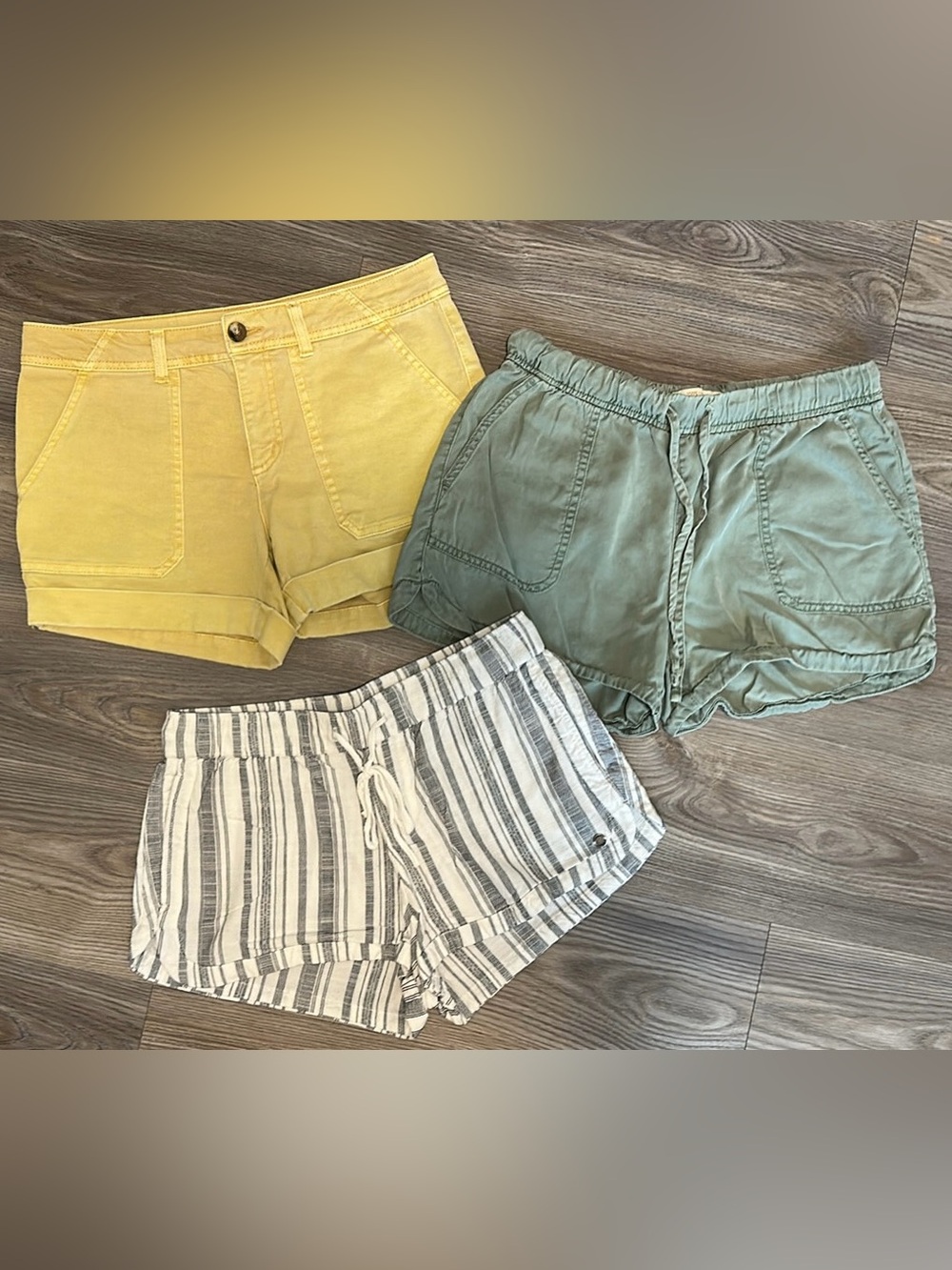 Yellow Cotton Casual Women's Shorts - Lightweight Summer Staple